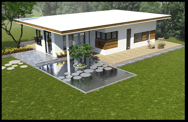 Thiết kế nhà cấp 4 mái bằng hiện đại nhất hiện nay