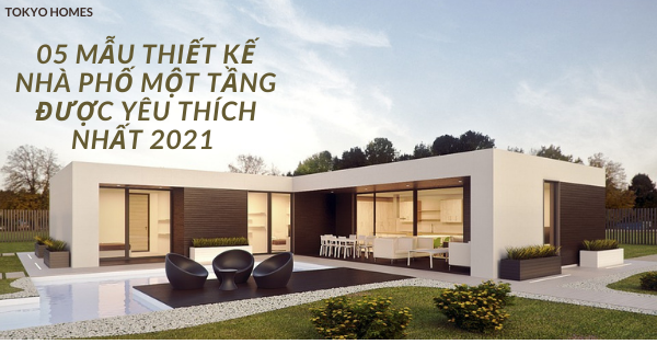 nhà phố đẹp 1 tầng