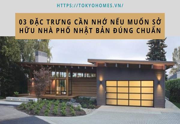 Mẫu nhà phố Nhật Bản đẹp
