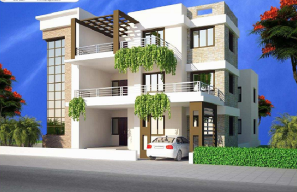 nhà 3 tầng có gác lửng đẹp