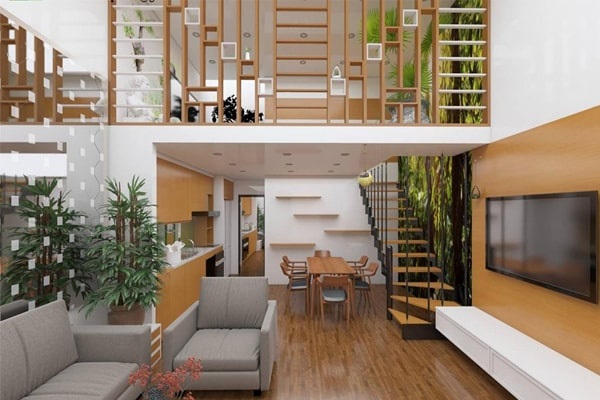 thiết kế nhà gác lửng đẹp