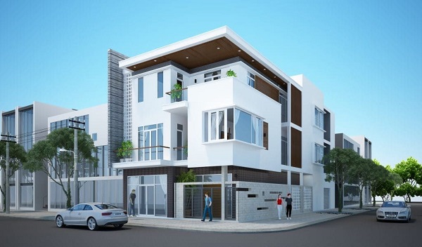 mẫu thiết kế nhà lô góc đẹp